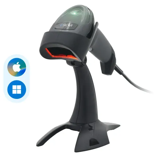 Lector de Códigos de Barras Andy2D con Base